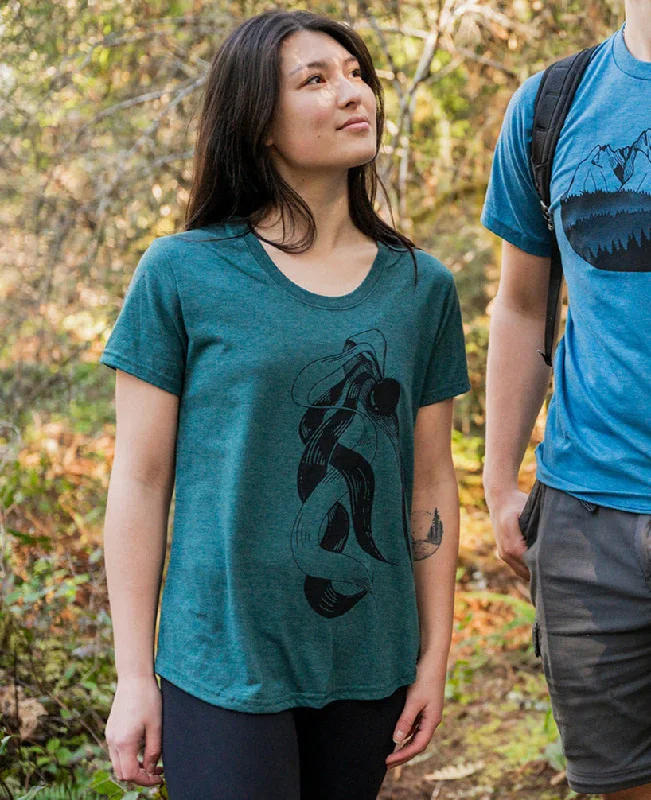 BIG KELP - Women's Eco Tee - Heather Green - SALE