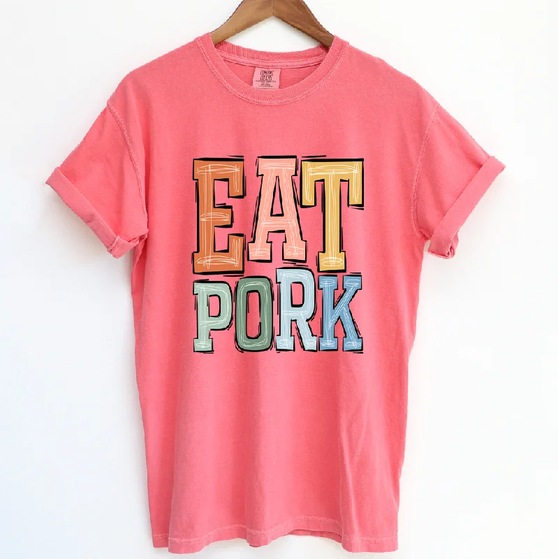 Boho Eat Pork ComfortWash/ComfortColor T-Shirt (S-4XL) - Multiple Colors!