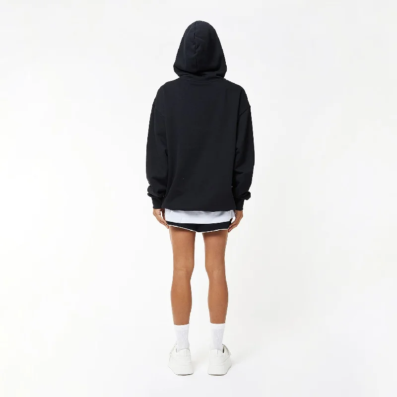 BOY EAGLE CONCEALED HOODIE WOMENS - BLACK