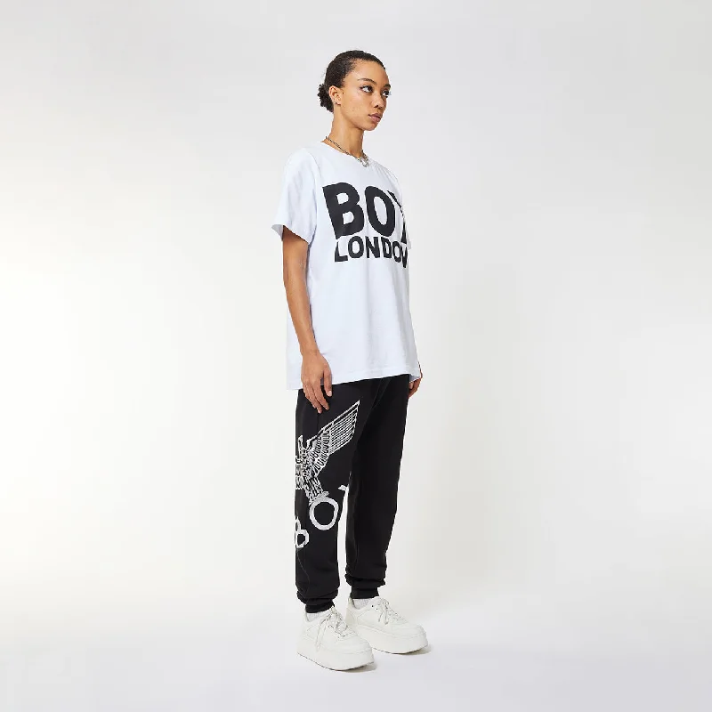 BOY LONDON T-SHIRT WOMENS - WHITE/BLACK