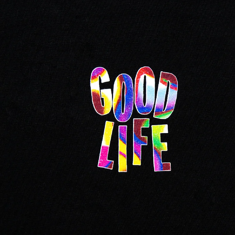 Doodle Good Life 2 Back Print - Tshirt - Black