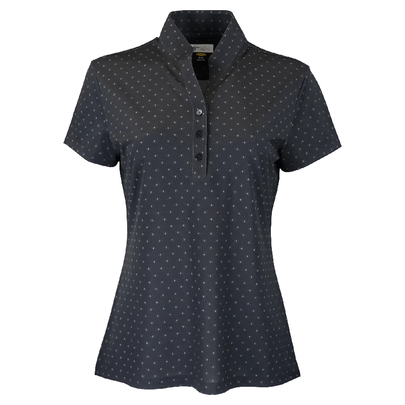 Greg Norman - Women's Micro Pique Spinner Print Polo