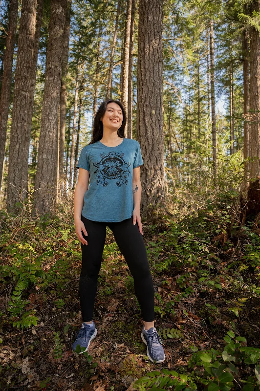 HUMMINGBIRD - Women's Eco Tee - Heather Teal