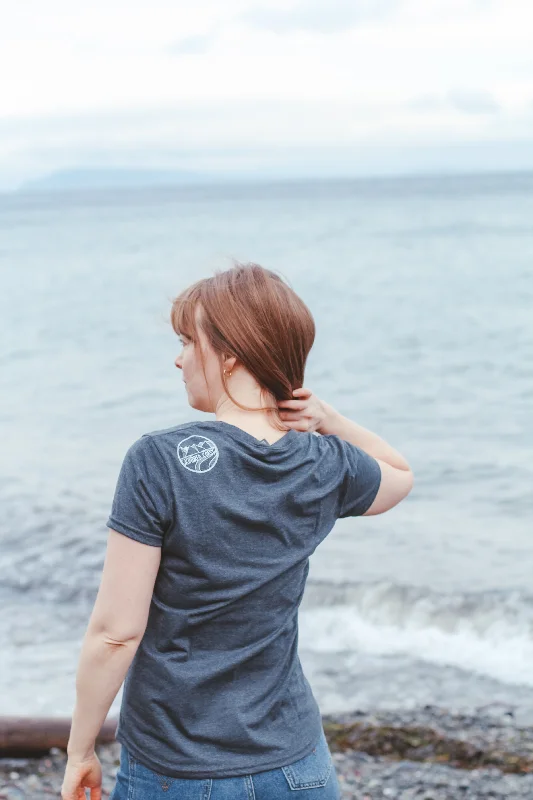 KELP FOREST - Womens Eco Tee - Heather Charcoal