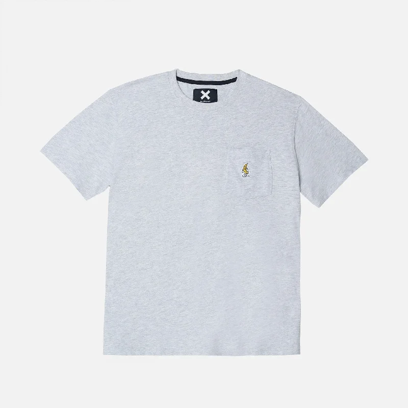 CAMISETA POCKET BANANA LIGHT GREY MELANGE