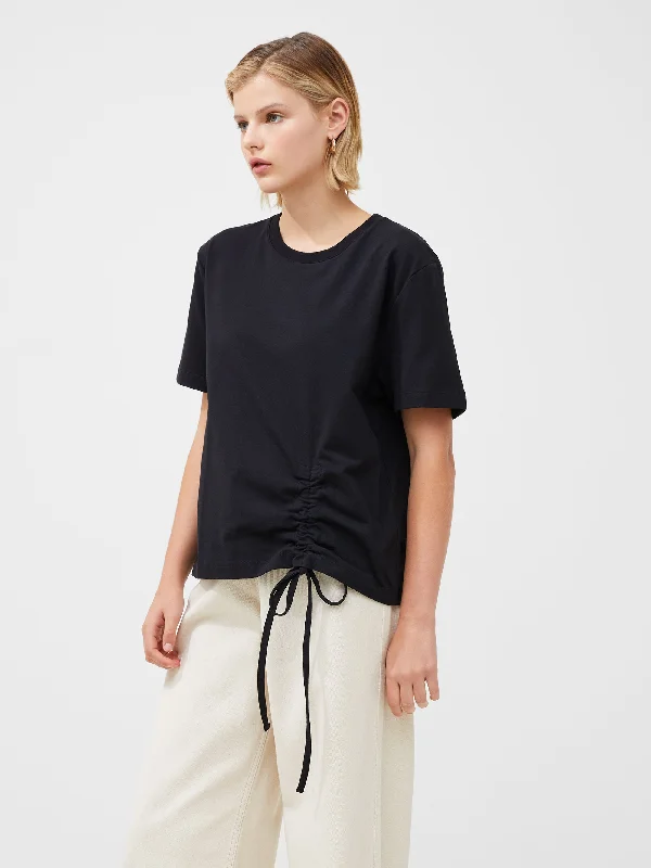 Rallie Cotton Rouched T-Shirt