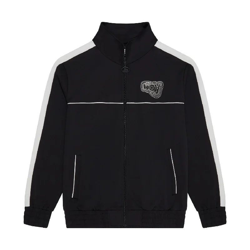 STRENGTH TRACK TOP - BLACK/WHITE