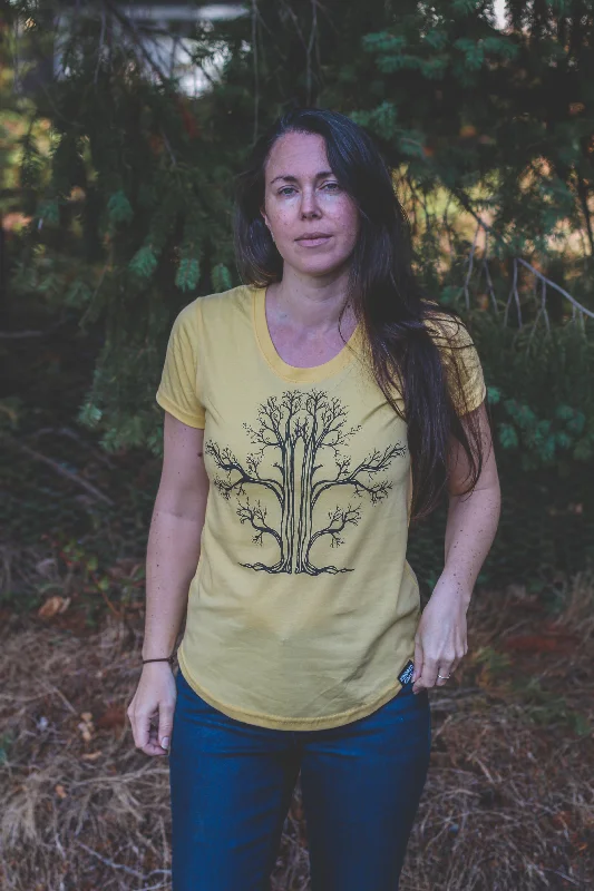 TREE - Womens Eco Tee - Yellow - SALE