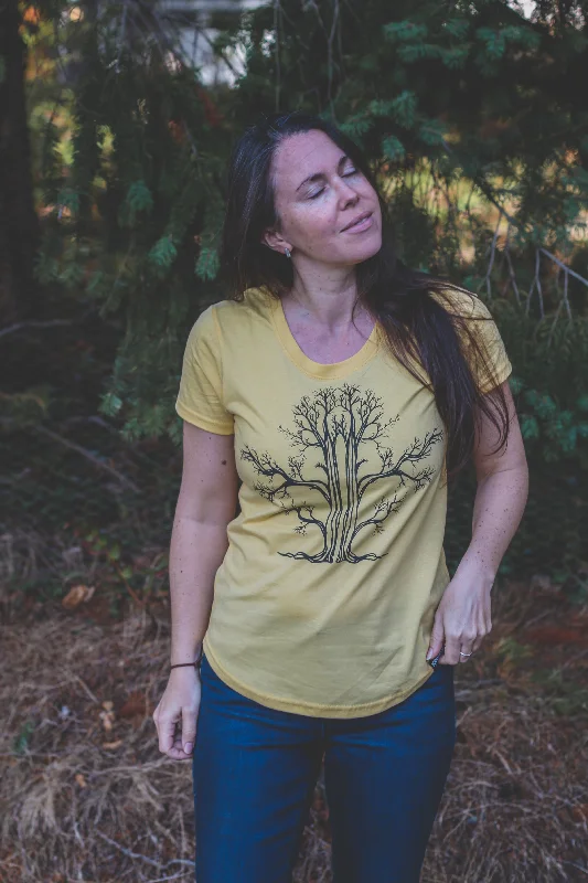 TREE - Womens Eco Tee - Yellow - SALE