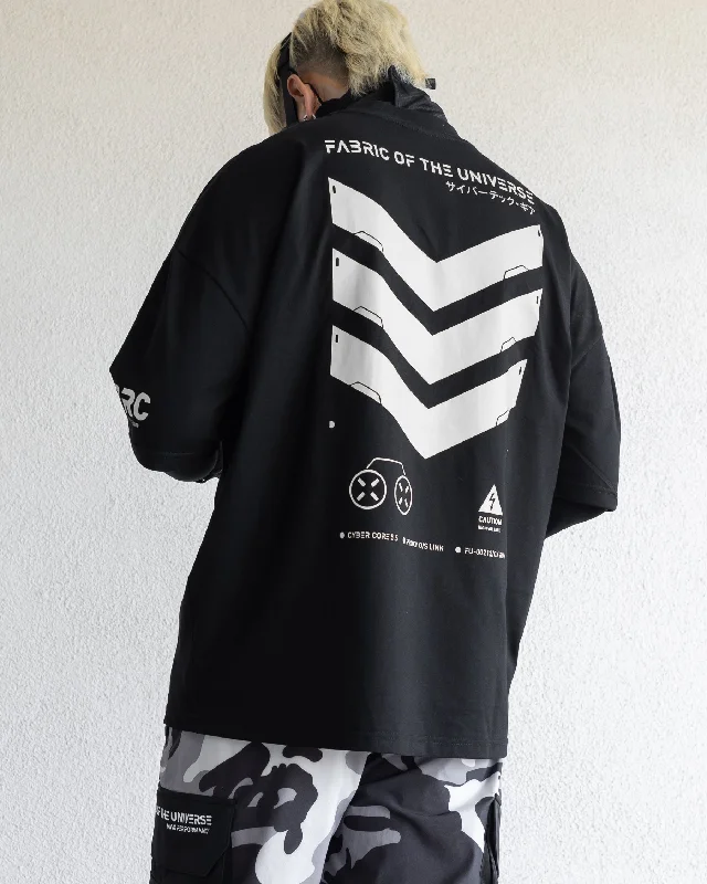 V3-3 Black Oversized Short Sleeve T