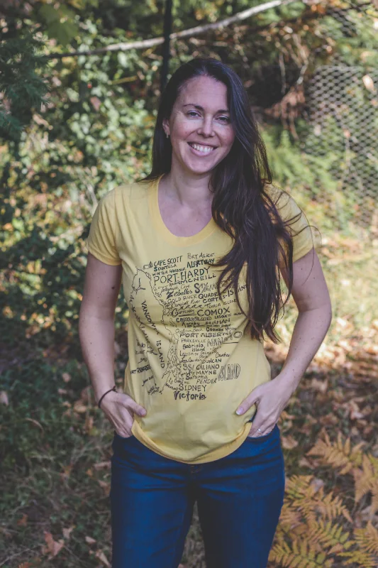 VAN ISLE - Women's Eco Tee - Yellow- SALE