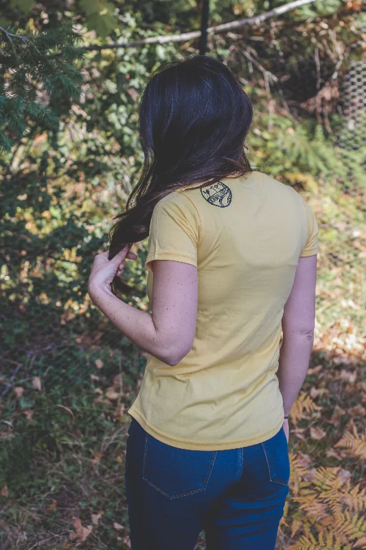 VAN ISLE - Women's Eco Tee - Yellow- SALE