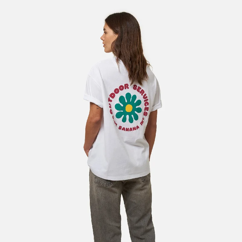 CAMISETA FLOWER BLANCA