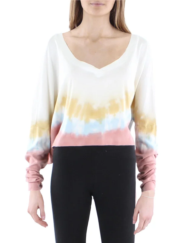 Womens Tie Dye Cropped T-Shirt