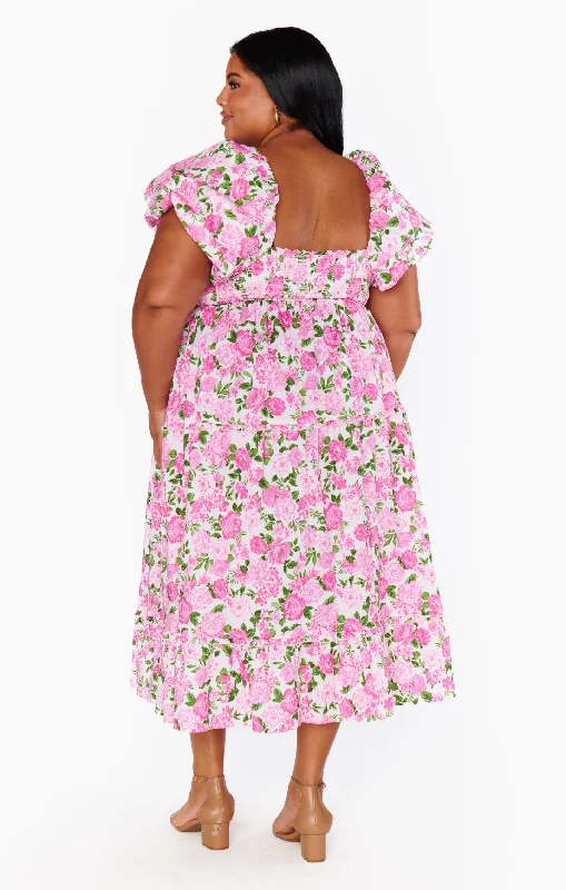 Afternoon Tea Dress ~ Cottage Floral Pink