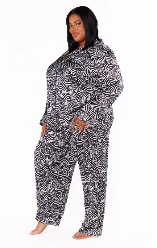 Classic PJ Set ~ Zebra Silky