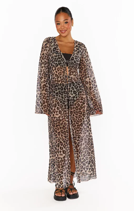 Jet Setter Robe ~ Cheetah Mesh