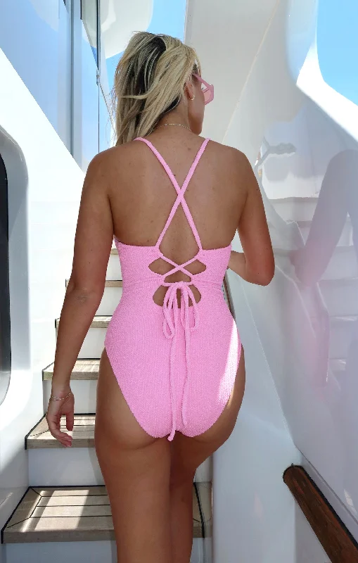 Positano One Piece ~ Bubblegum Scrunch