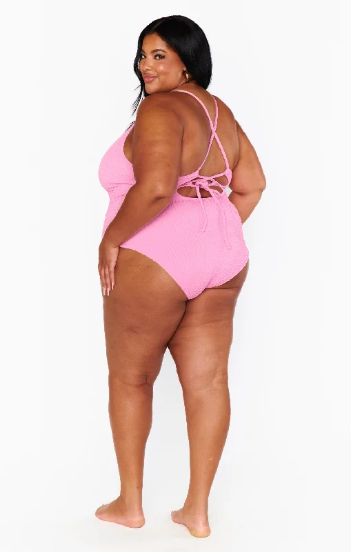 Positano One Piece ~ Bubblegum Scrunch