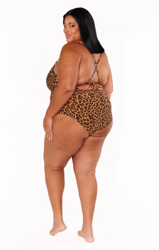 Positano One Piece ~ Leopard Contour Scrunch