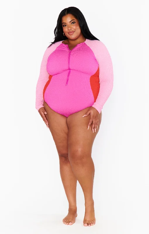 Surfside One Piece ~ Pink Pop Scrunch