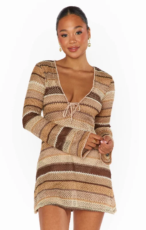 Vacay Mini Coverup ~ Neutral Crochet