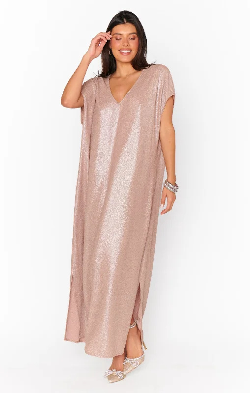 Worldly Dress ~ Champagne Glitz Knit