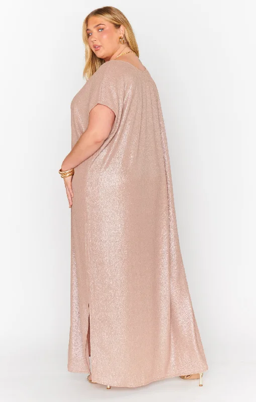 Worldly Dress ~ Champagne Glitz Knit