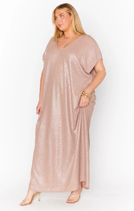 Worldly Dress ~ Champagne Glitz Knit